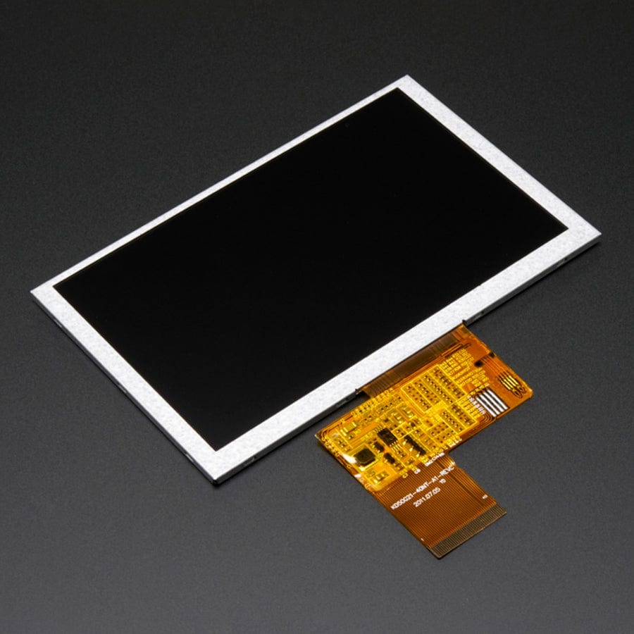 5.0" 40-pin 800 x 480 TFT Display without Touchscreen