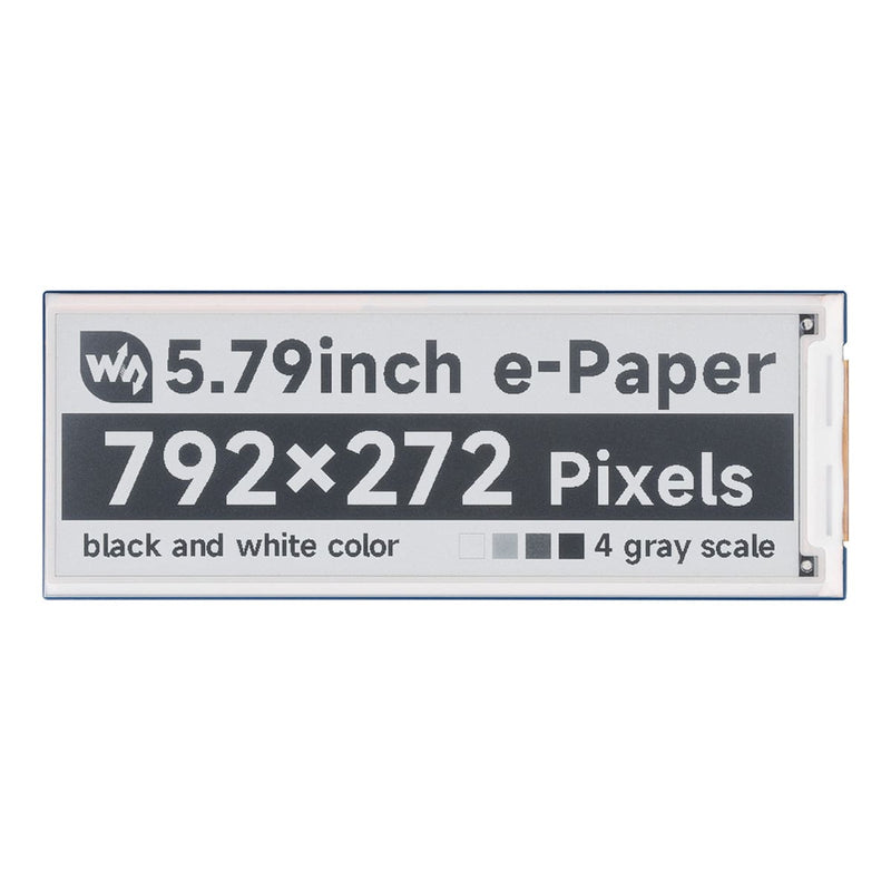 5.79" E-Paper Display Module (Black/White) (792 x 272) - The Pi Hut