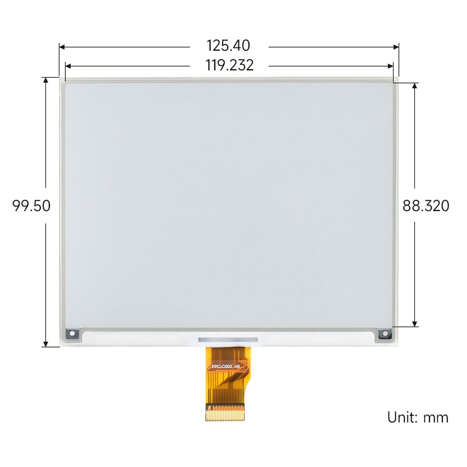 5.83" E-Paper Display Module for Raspberry Pi Pico (648×480) (Black/White) - The Pi Hut