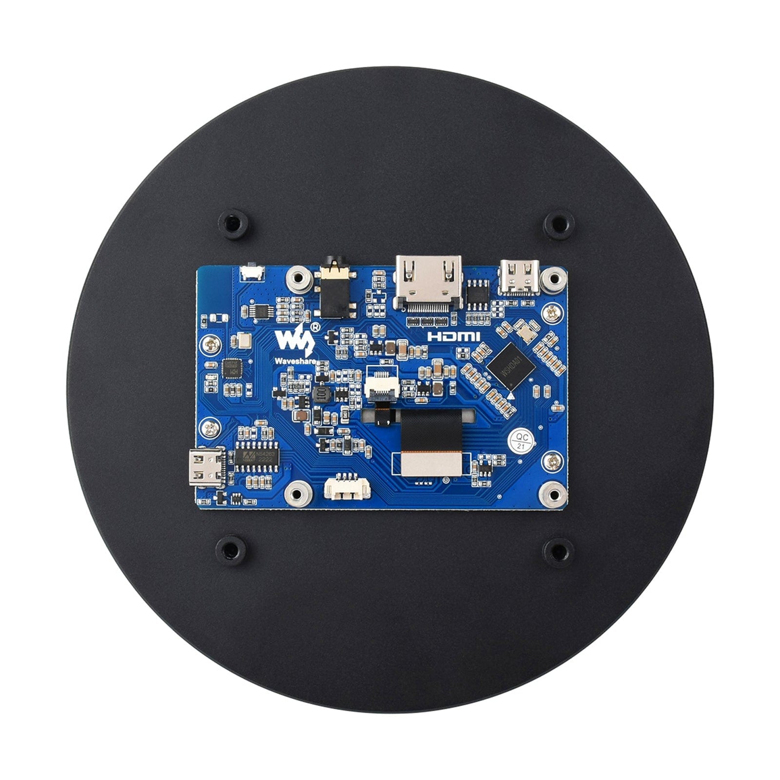 5" Round IPS HDMI Touch Display for Raspberry Pi (1080x1080) - The Pi Hut