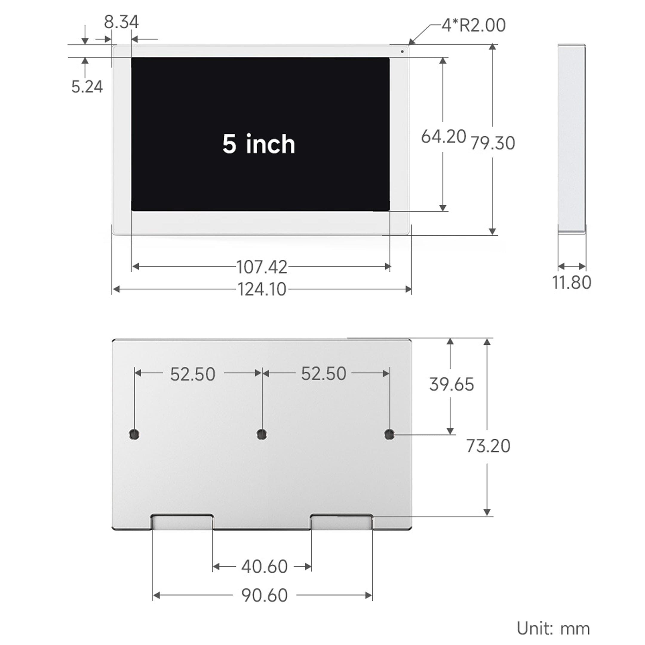 5" USB IPS Monitor (800 x 480) - The Pi Hut