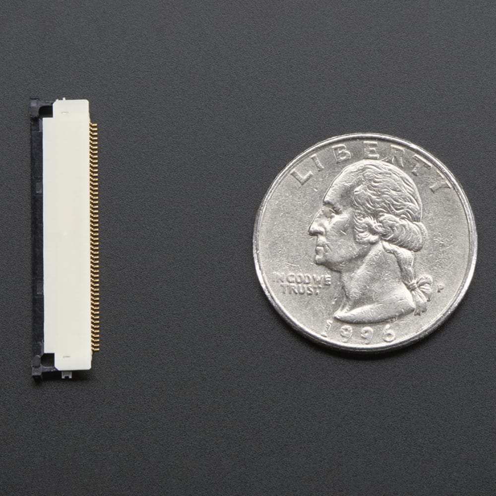 50-pin 0.5mm pitch top-contact FPC SMT Connector by Adafruit - The Pi Hut