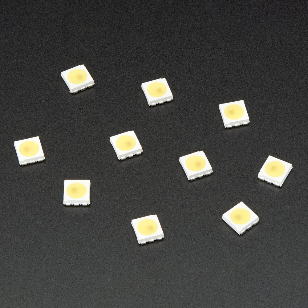 5050 Cool White LED w/ Integrated Driver Chip - 10 Pack (~6000K) by Adafruit - The Pi Hut