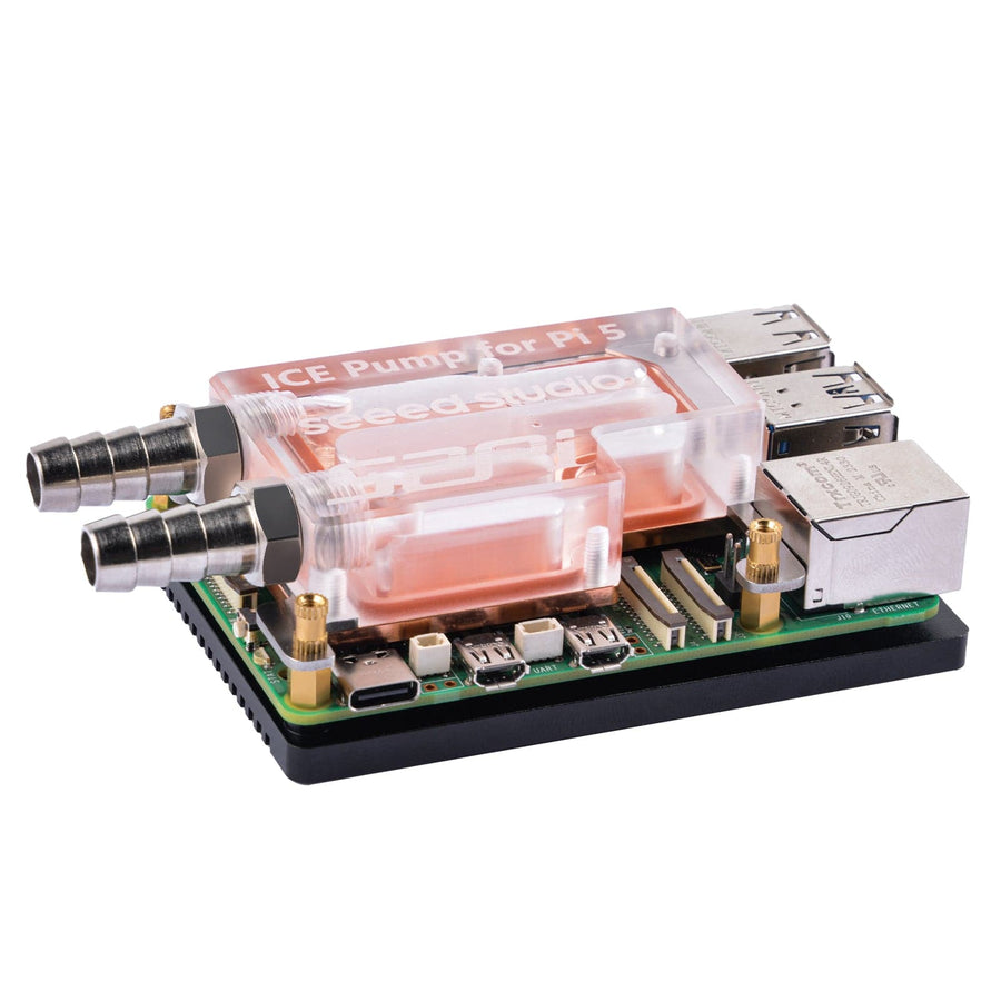 Power Block For Raspberry Pi 52Pi ICE Pump Water Cooling Block for Raspberry Pi 5 - The Pi Hut