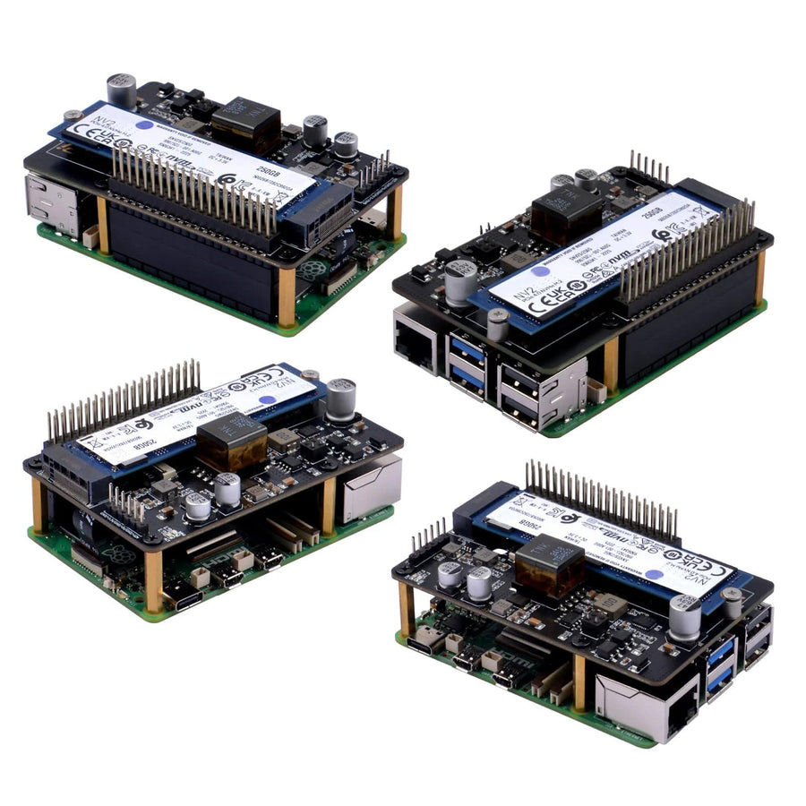 52Pi M.2 NVMe 2280 PoE+ HAT for Raspberry Pi 5 - The Pi Hut