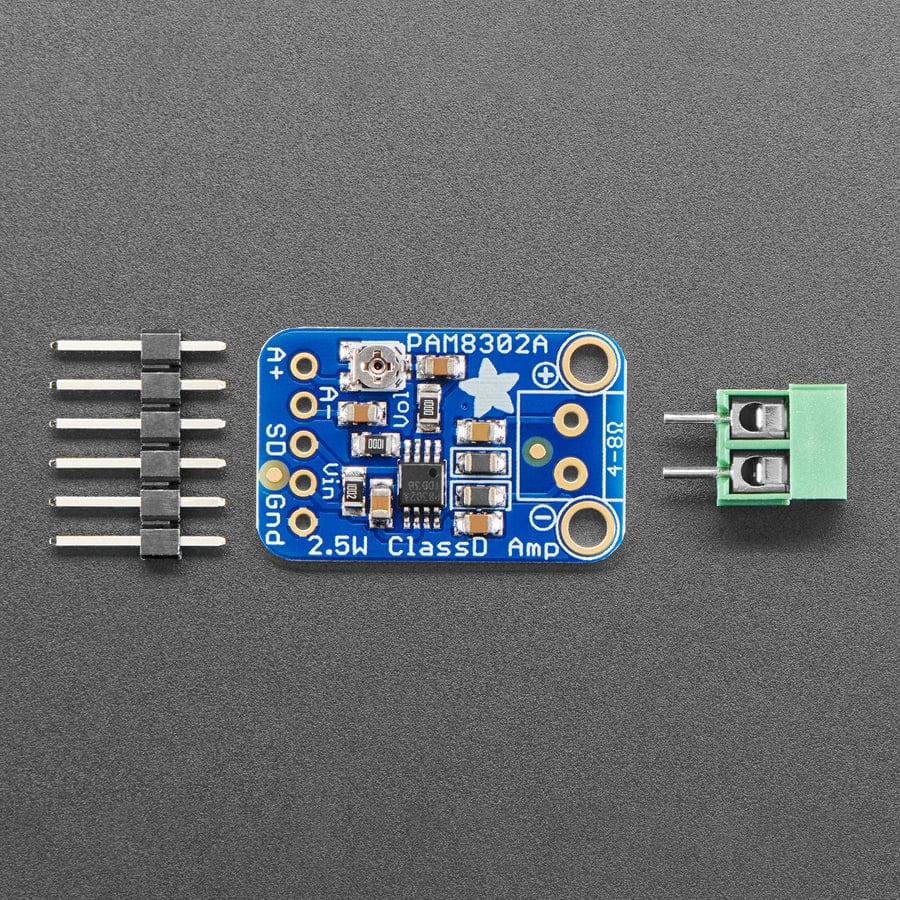 Adafruit Mono 2.5W Class D Audio Amplifier - PAM8302