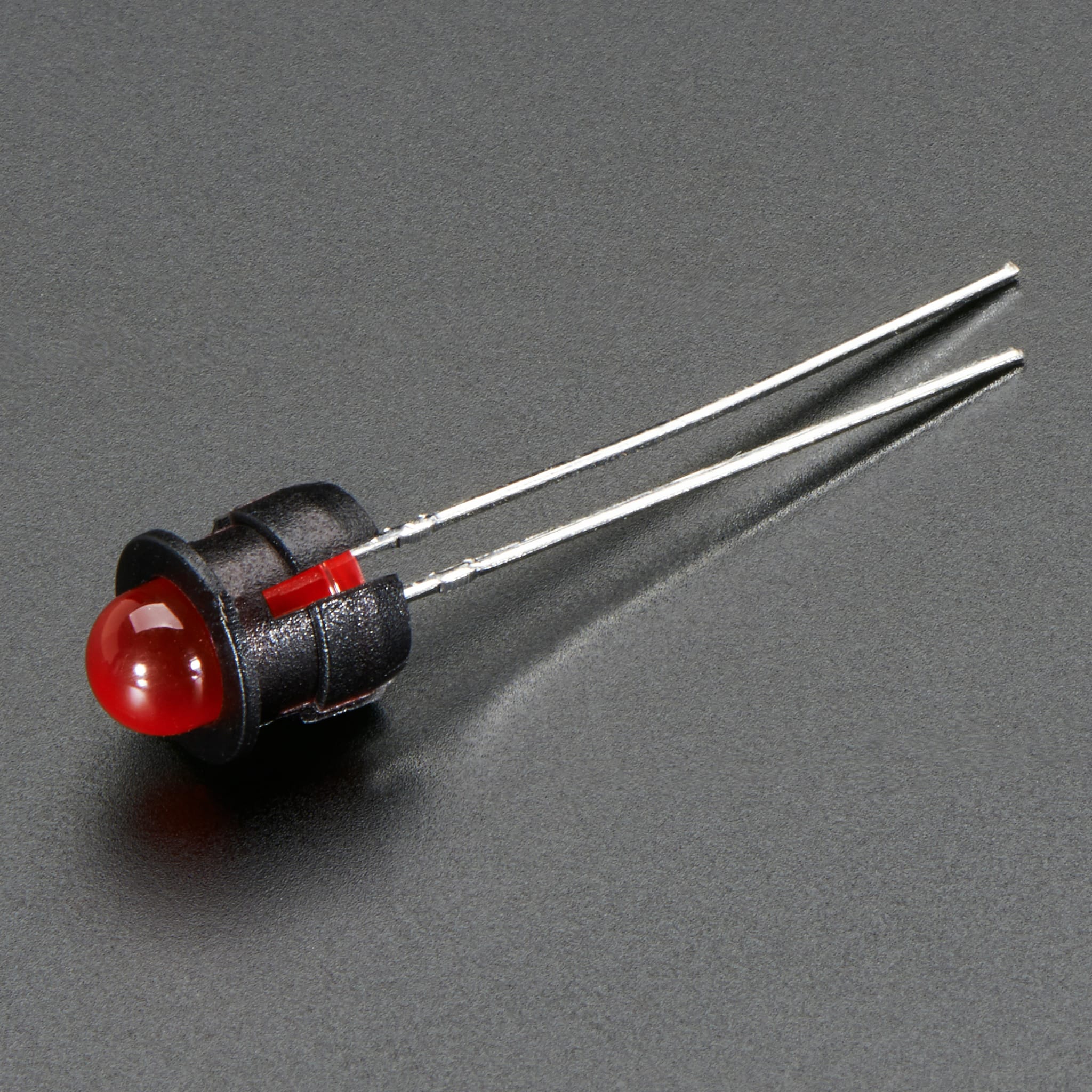 5mm Plastic Flat LED Holder - Pack of 5 by Adafruit - The Pi Hut