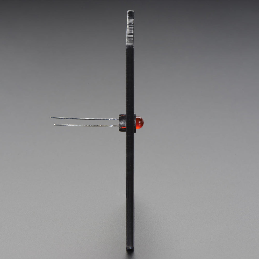 5mm Plastic Flat LED Holder - Pack of 5 by Adafruit - The Pi Hut