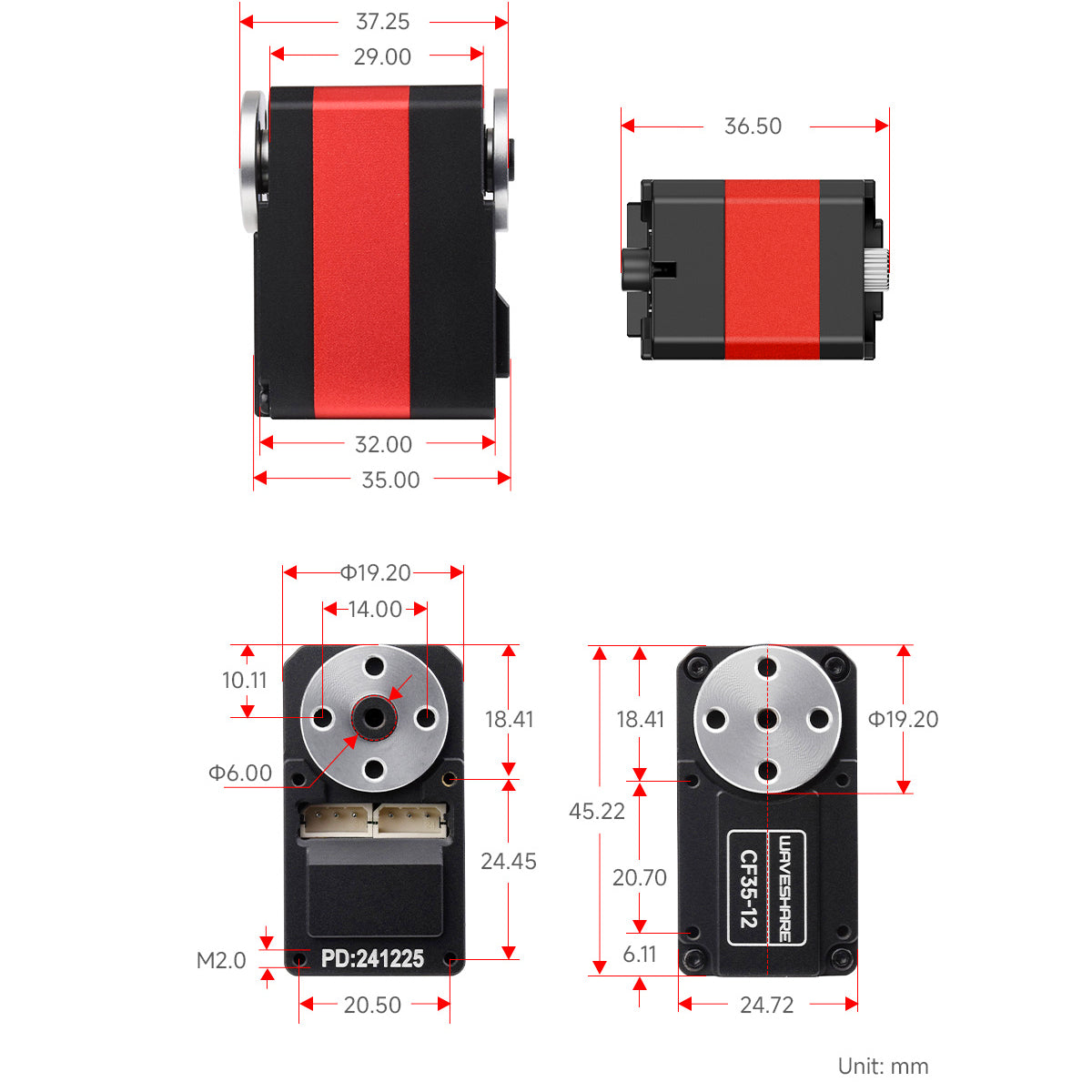 CF35-12 Bus Servo (35kg)