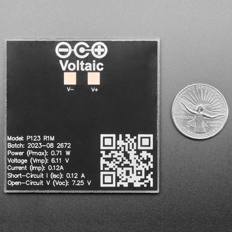 5V 0.6W Mini Solar Panel - ETFE - Voltaic - P123 - The Pi Hut