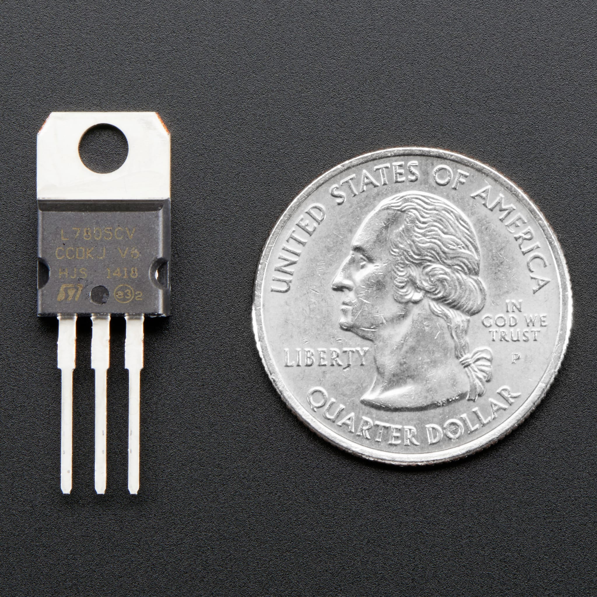 5V 1.5A Linear Voltage Regulator - 7805 TO-220 by Adafruit - The Pi Hut