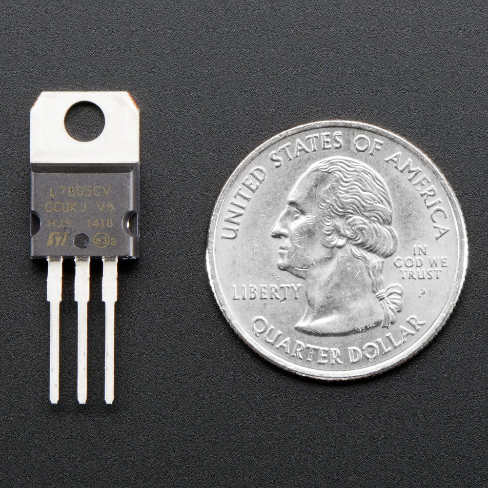 5V 1.5A Linear Voltage Regulator - 7805 TO-220 by Adafruit - The Pi Hut