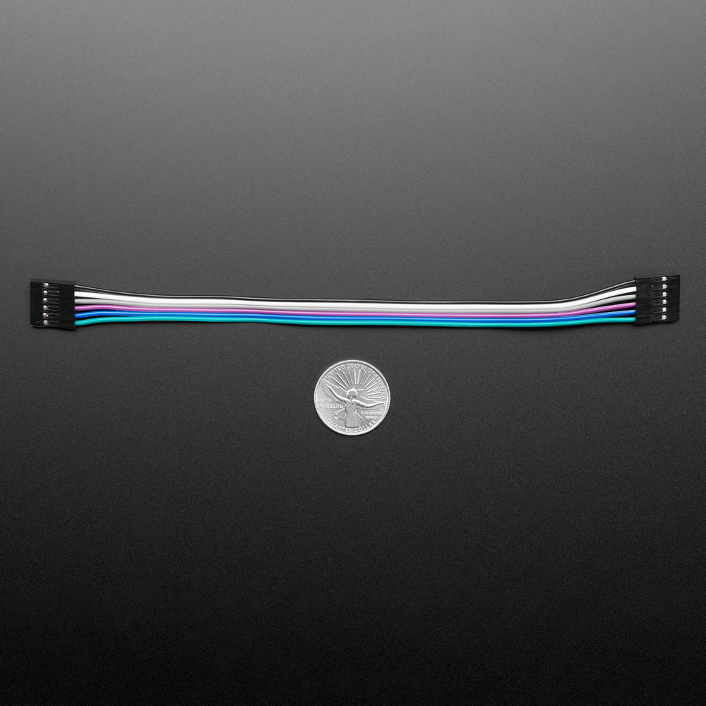 6-Conductor 0.1" Socket-Socket Cable (6" long) by Adafruit - The Pi Hut