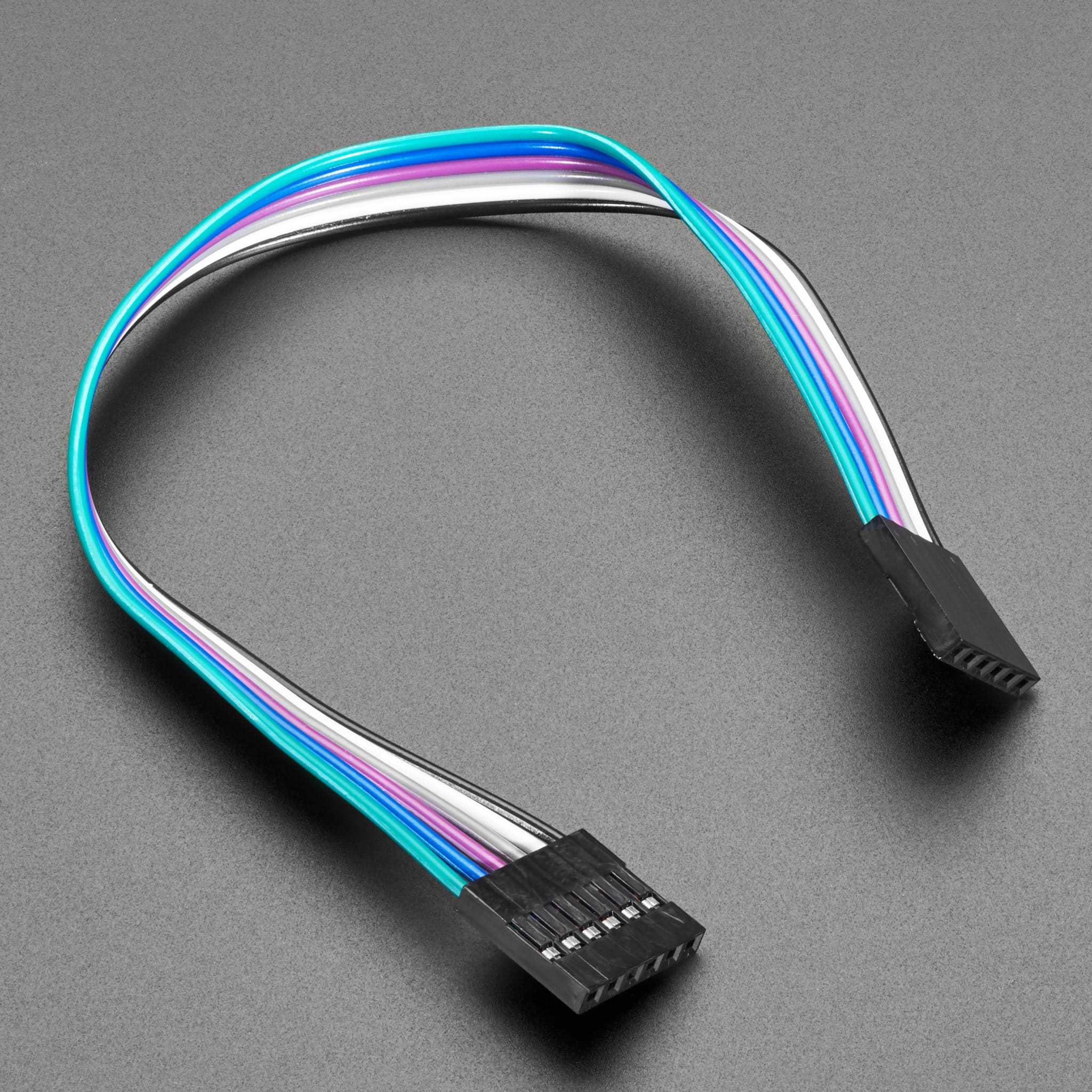 6-Conductor 0.1" Socket-Socket Cable (6" long) by Adafruit - The Pi Hut