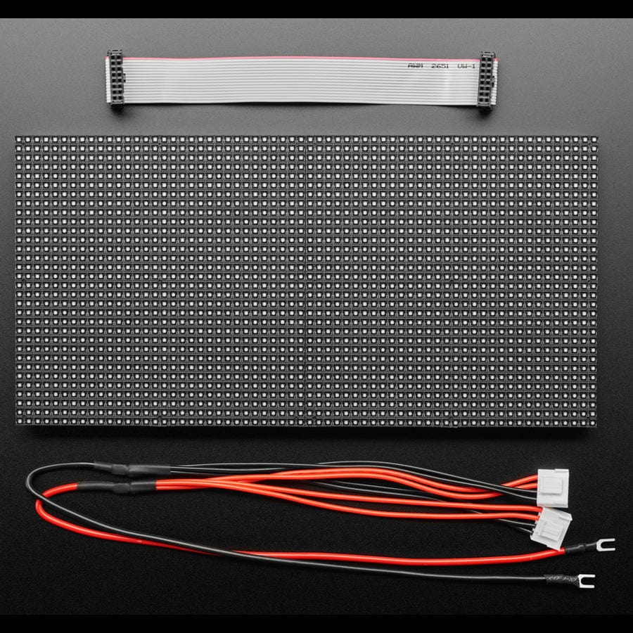 64x32 RGB LED Matrix - 4mm pitch by Adafruit - The Pi Hut