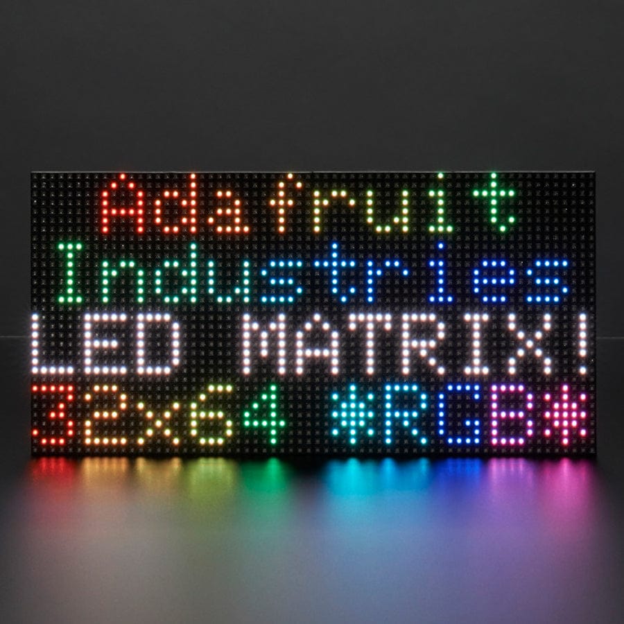 64x32 RGB LED Matrix - 4mm pitch by Adafruit - The Pi Hut