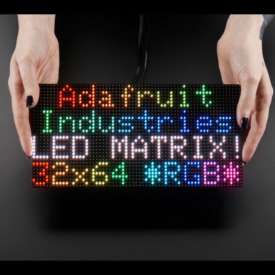 64x32 RGB LED Matrix - 4mm pitch by Adafruit - The Pi Hut