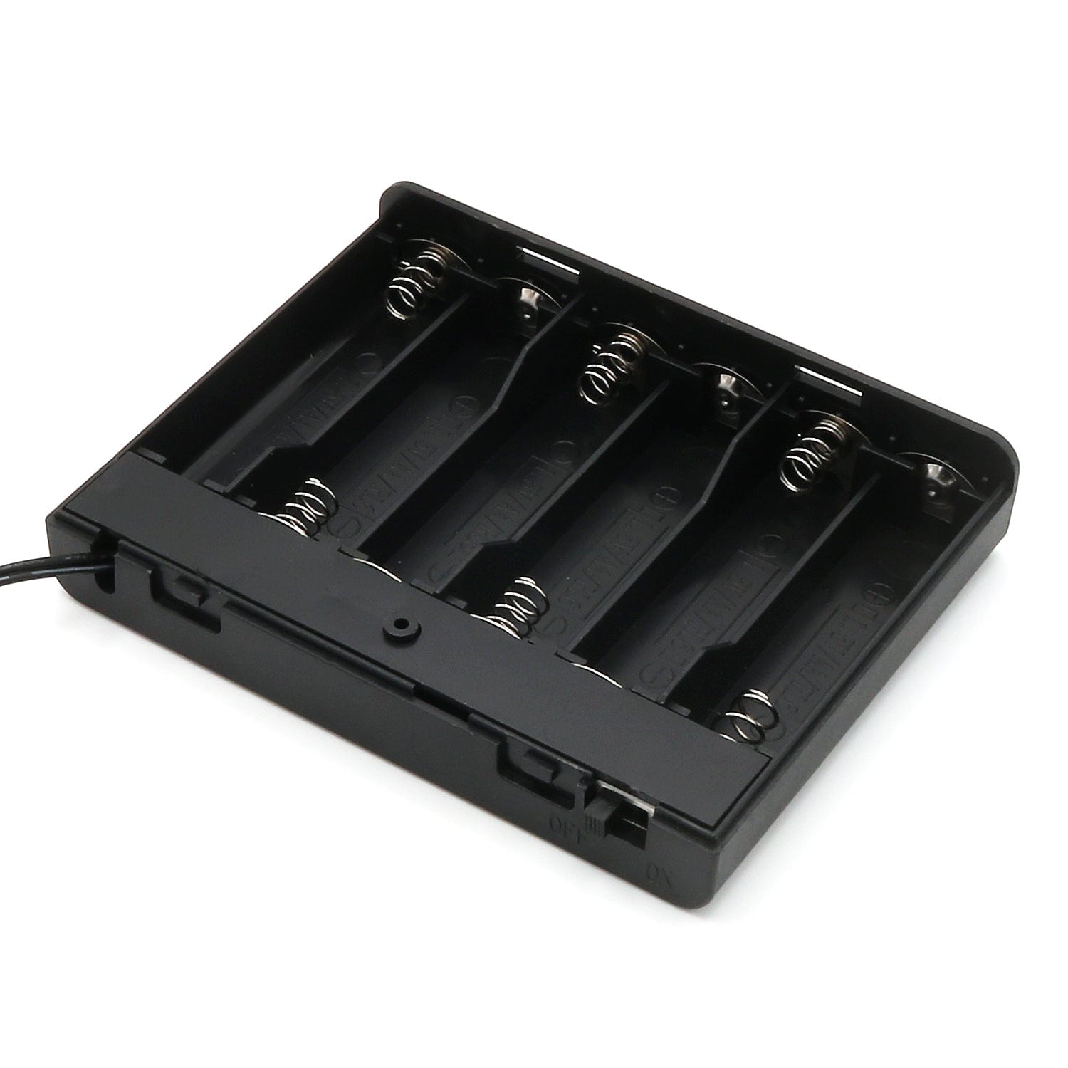 6xAA Battery Holder with DC Barrel Jack and ON/OFF Switch