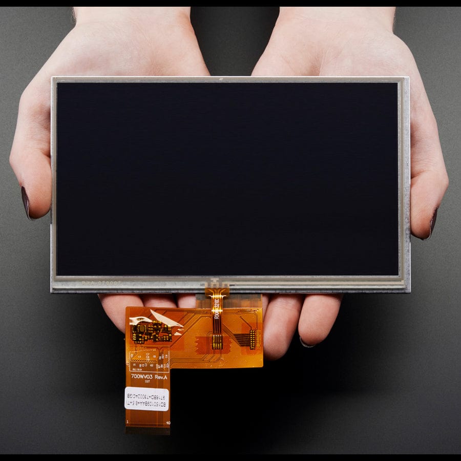 7.0" 40-pin TFT Display - 800x480 with Touchscreen by Adafruit - The Pi Hut