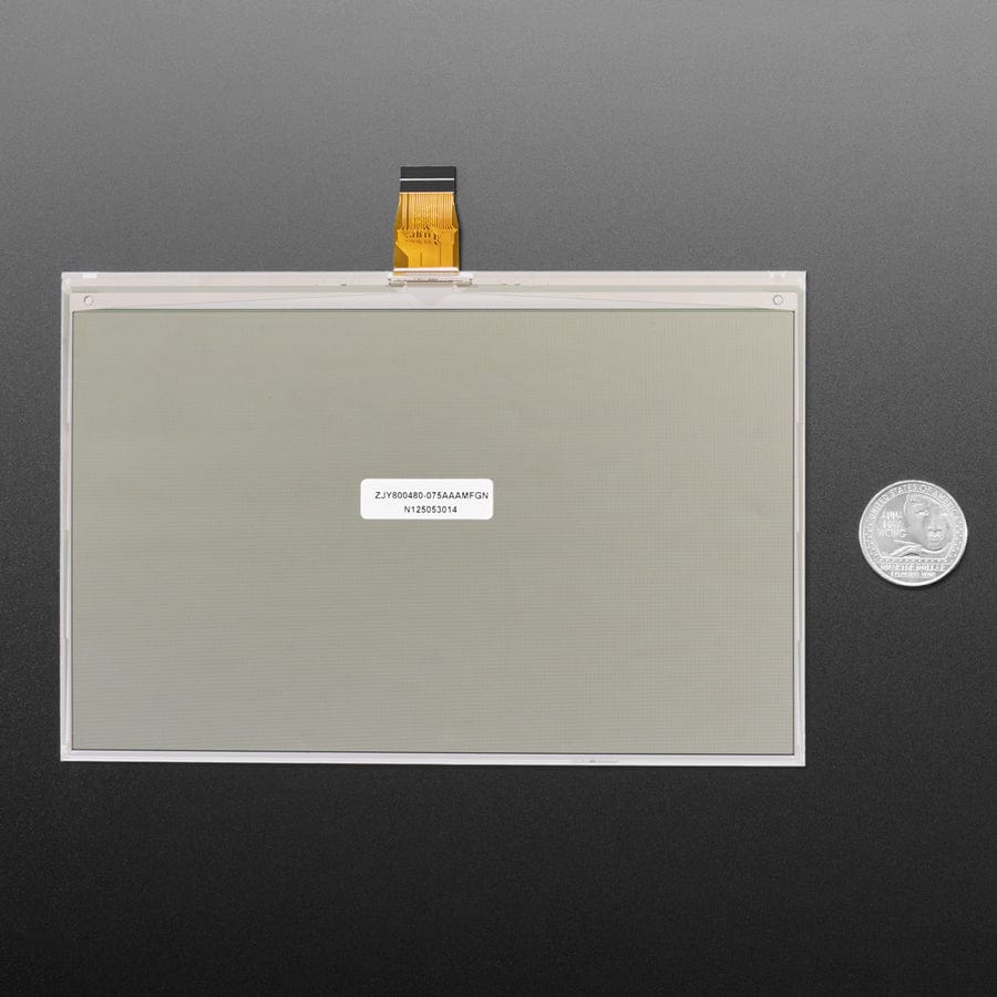 7.5" 800x480 Monochrome eInk / ePaper - Bare Display - UC8197 Chipset by Adafruit - The Pi Hut