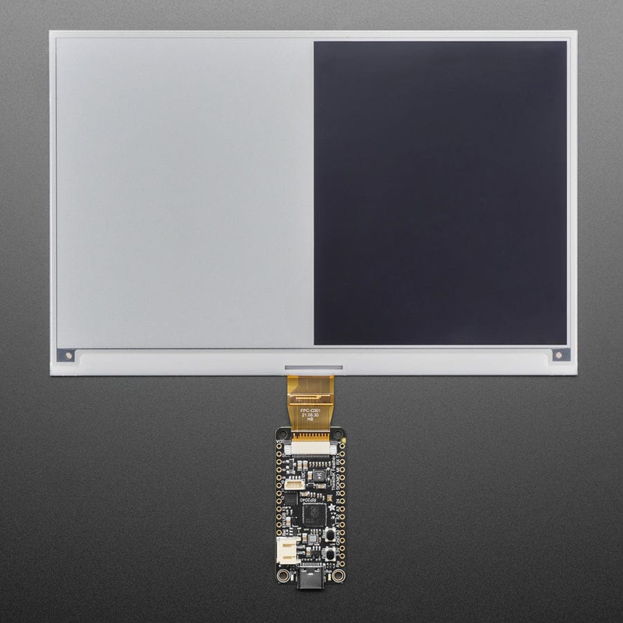 7.5" 800x480 Monochrome eInk / ePaper - Bare Display - UC8197 Chipset by Adafruit - The Pi Hut
