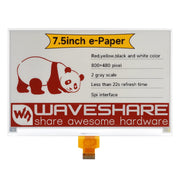 7.5" ePaper Display Raw Panel - Red/Yellow/Black/White (800x480) by Waveshare - The Pi Hut