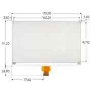 7.5" ePaper Display Raw Panel - Red/Yellow/Black/White (800x480) by Waveshare - The Pi Hut