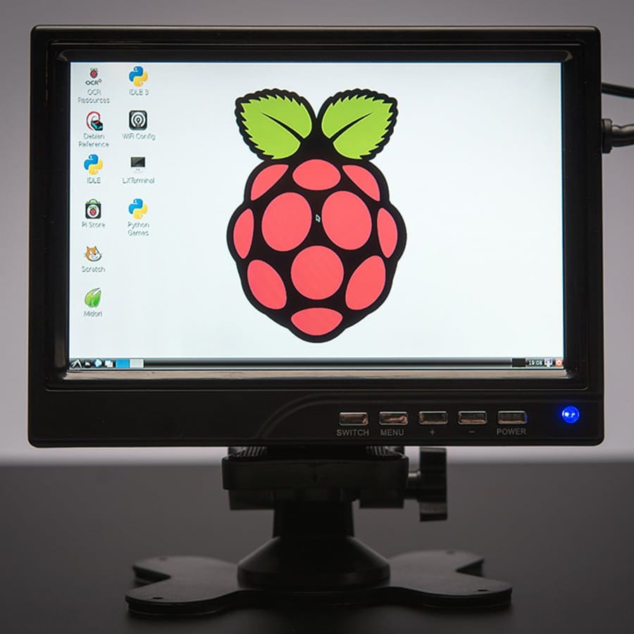 7" Display 1280x800 (720p) IPS + Speakers - HDMI/VGA/NTSC/PAL by Adafruit - The Pi Hut
