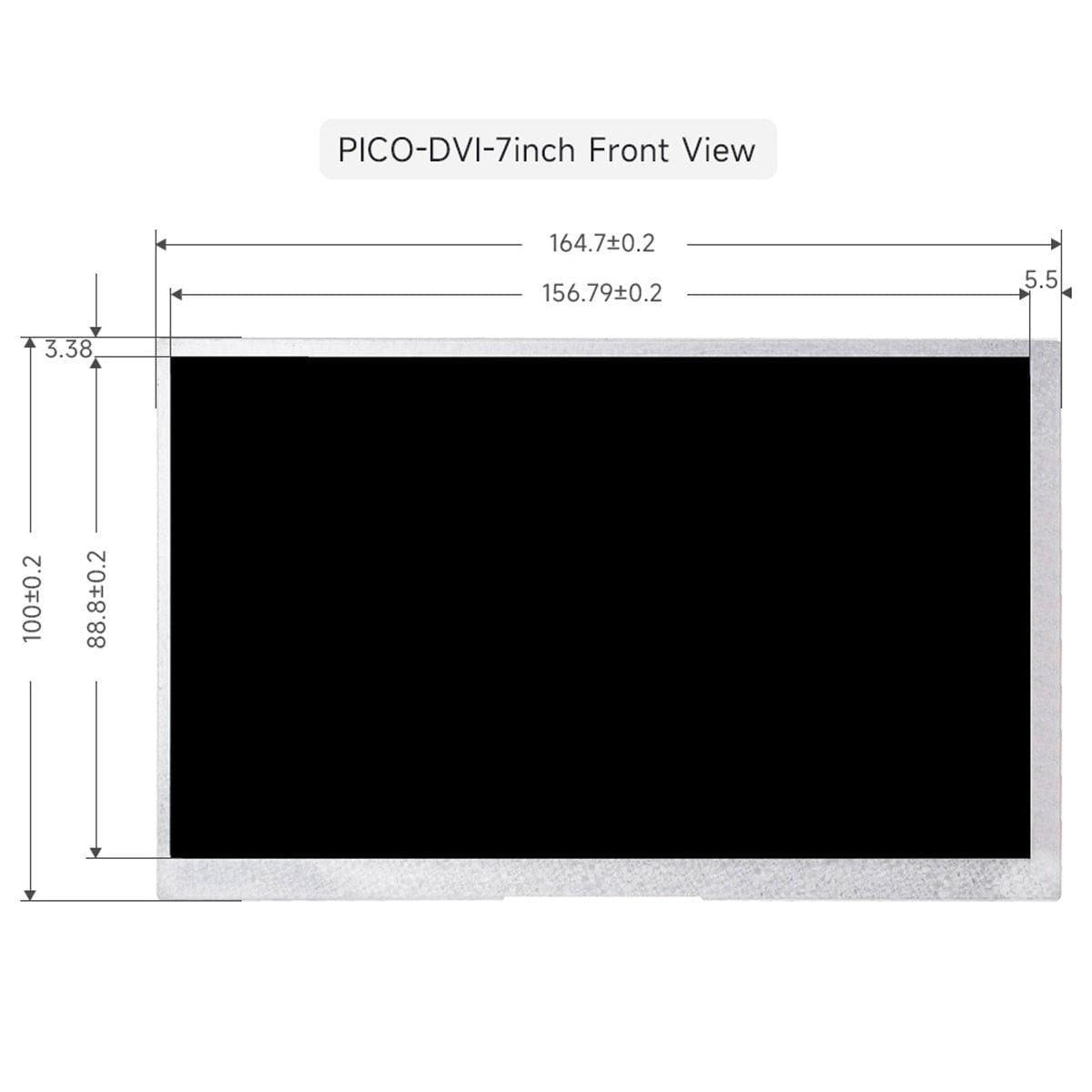 7" IPS DVI Display Module for Raspberry Pi Pico - The Pi Hut