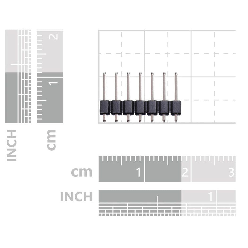 7-pin Male Header for XIAO Series Boards (5 Pack) - The Pi Hut