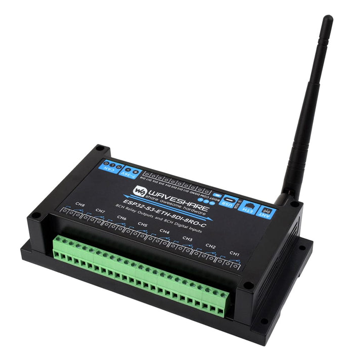 8-Channel ESP32-S3 Wi-Fi Relay Module with CAN Interface - The Pi Hut