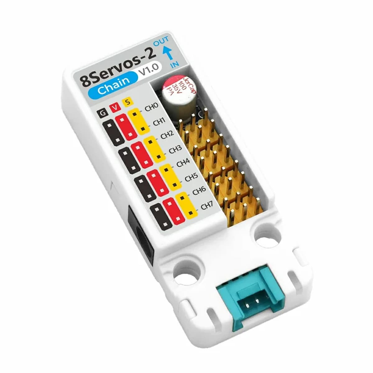 8-Channel Servo2 Chain (STM32G031) by M5Stack - The Pi Hut