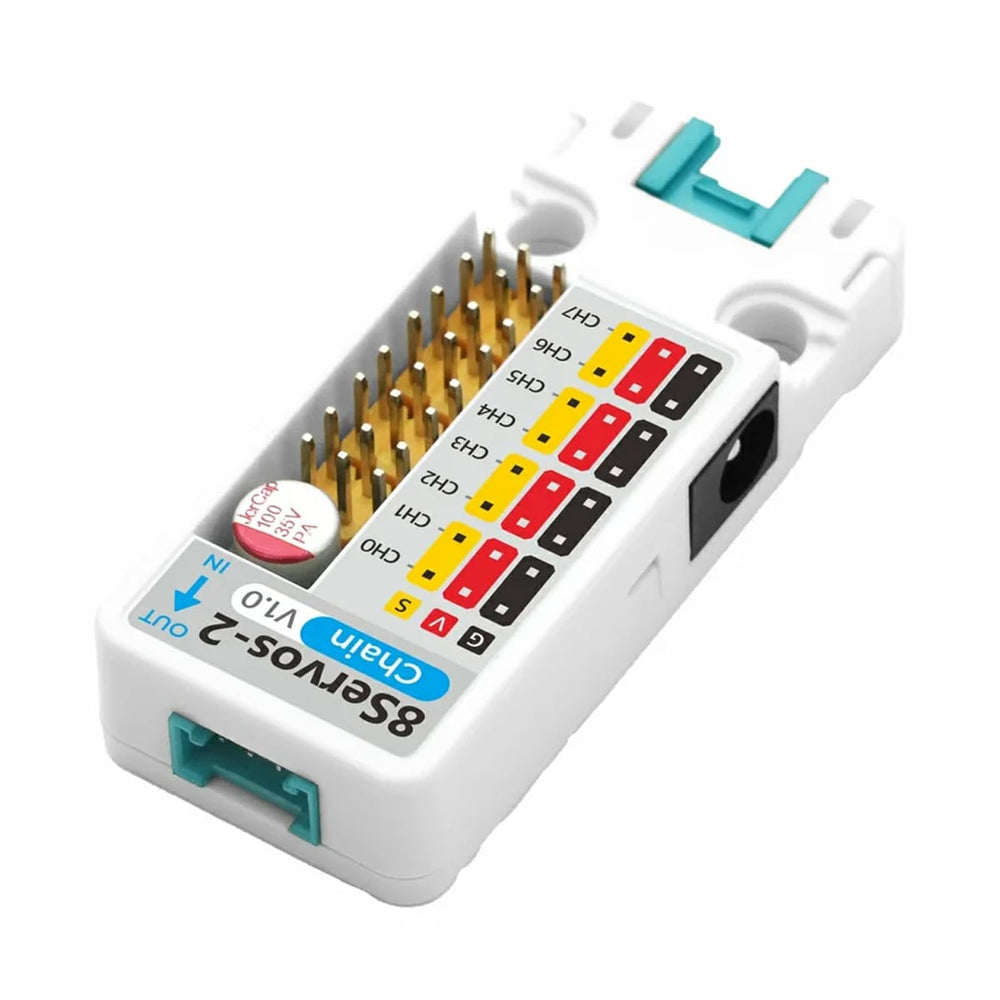 8-Channel Servo2 Chain (STM32G031) by M5Stack - The Pi Hut