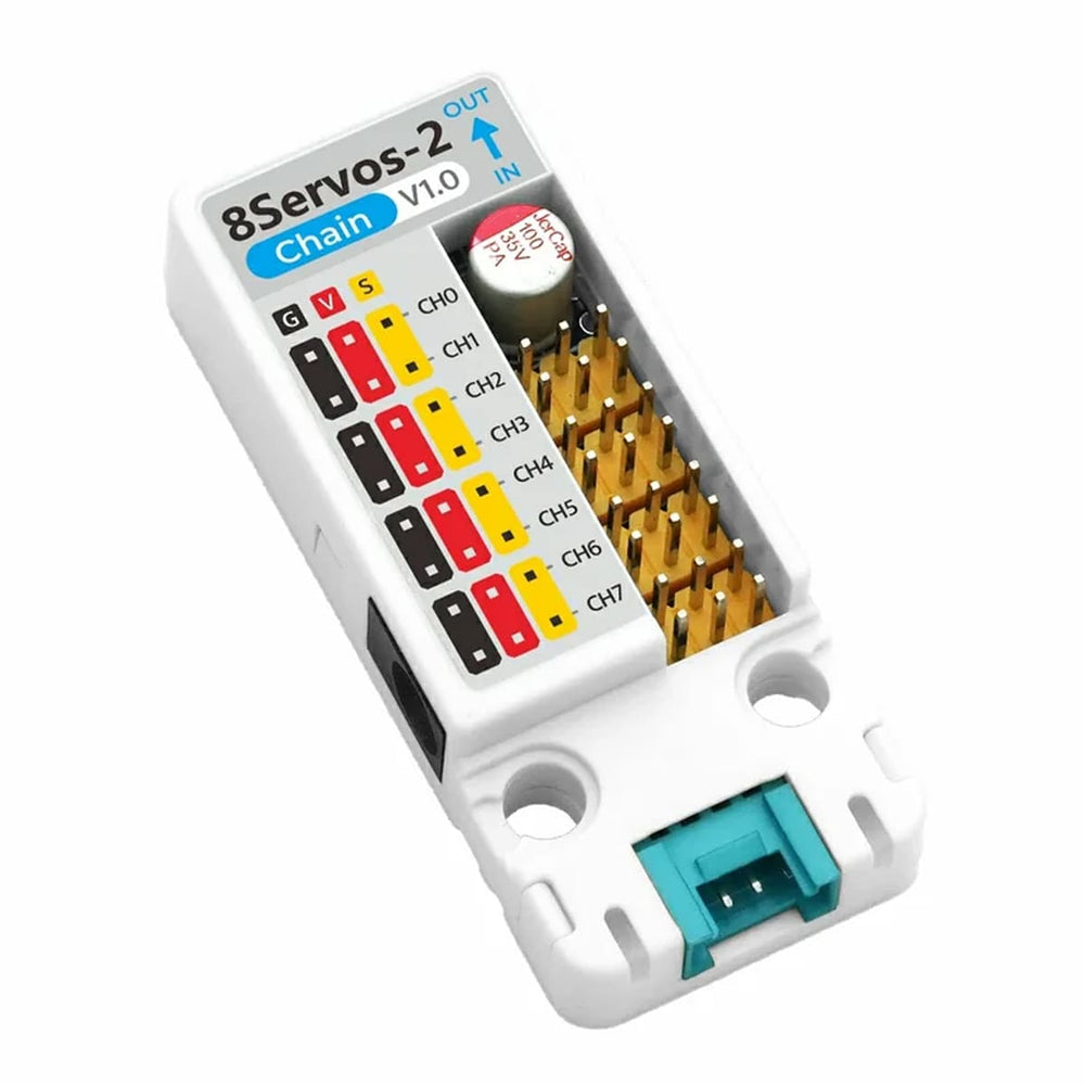 8-Channel Servo2 Chain (STM32G031) by M5Stack - The Pi Hut