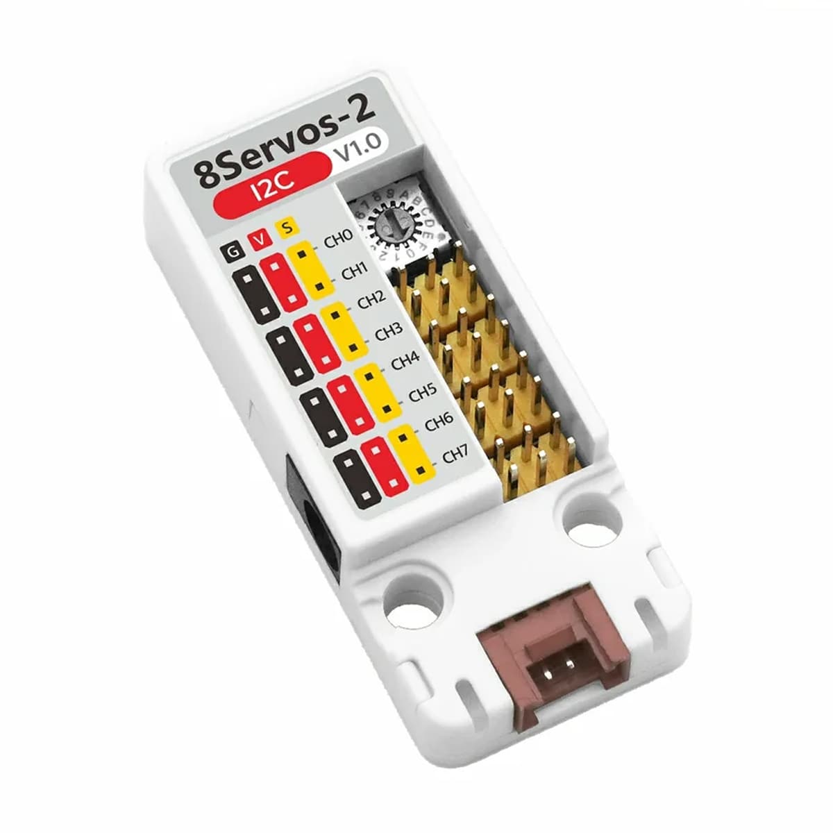 8-Channel Servo2 I2C Unit (STM32G031) by M5Stack - The Pi Hut