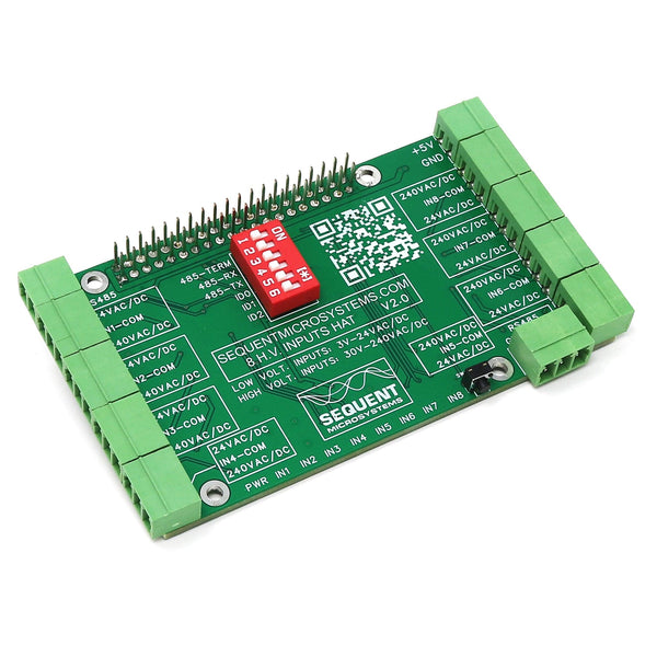 Raspberry Pi Input Module 8 HV Digital Inputs 8-Layer Stackable HAT for Raspberry Pi - The Pi Hut
