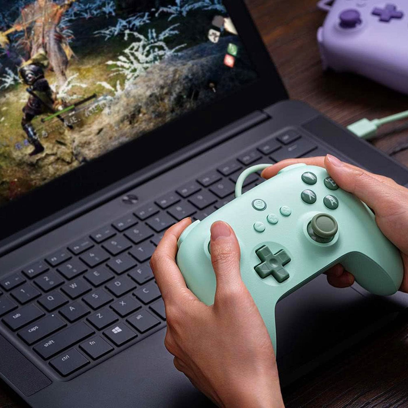 8BitDo Ultimate C Wired Controller (Green) - The Pi Hut