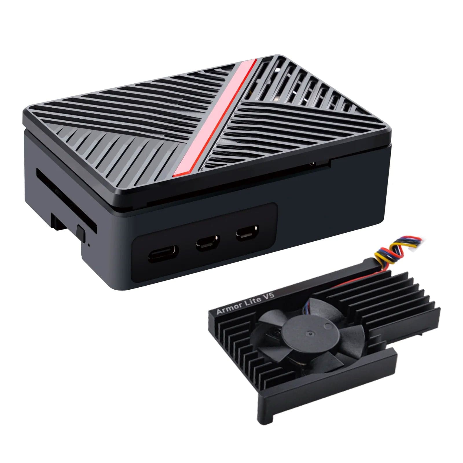 ABS Fan Case for Raspberry Pi 5 - The Pi Hut