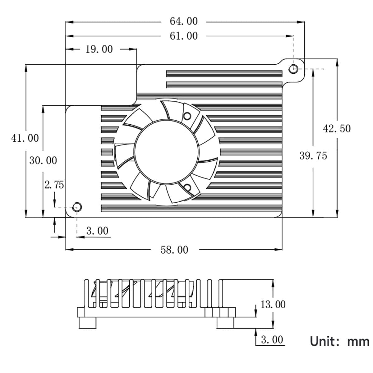 Active Cooling Fan for Raspberry Pi 5 - The Pi Hut