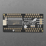 Adafruit 0.54" Quad Alphanumeric FeatherWing Display - Green by Adafruit - The Pi Hut