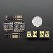Adafruit 0.54" Quad Alphanumeric FeatherWing Display - White by Adafruit - The Pi Hut