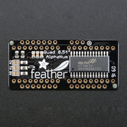 Adafruit 0.54" Quad Alphanumeric FeatherWing Display - White by Adafruit - The Pi Hut