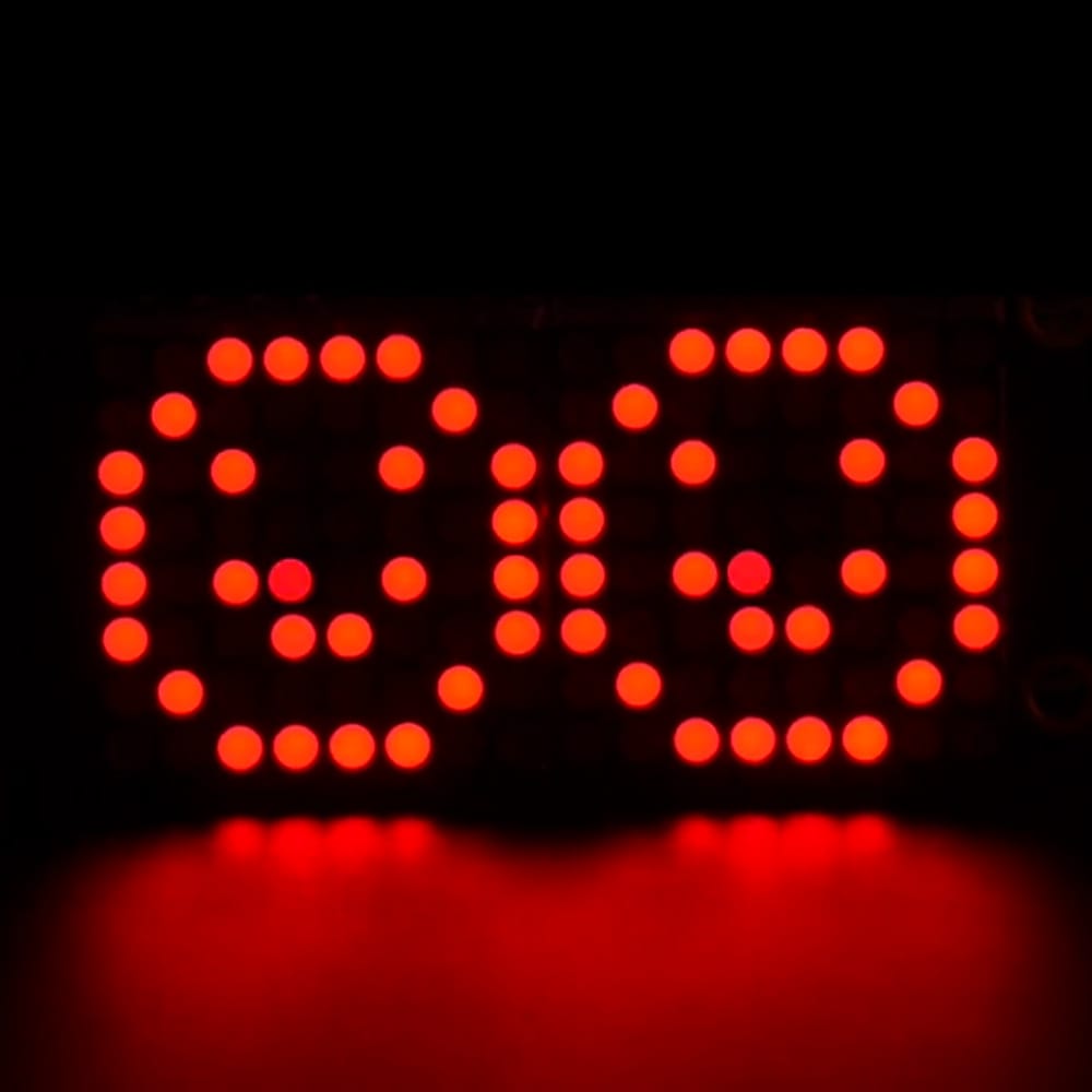 Adafruit 0.8" 8x16 LED Matrix FeatherWing Display - Red by Adafruit - The Pi Hut