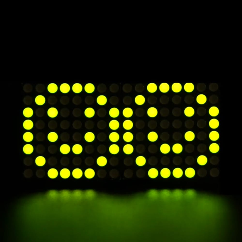 Adafruit 0.8" 8x16 LED Matrix FeatherWing Display - Yellow-Green by Adafruit - The Pi Hut