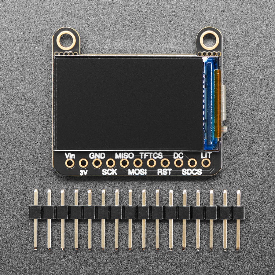 Adafruit 1.14" 240x135 Color TFT Display + MicroSD Card Breakout - ST7789 - The Pi Hut