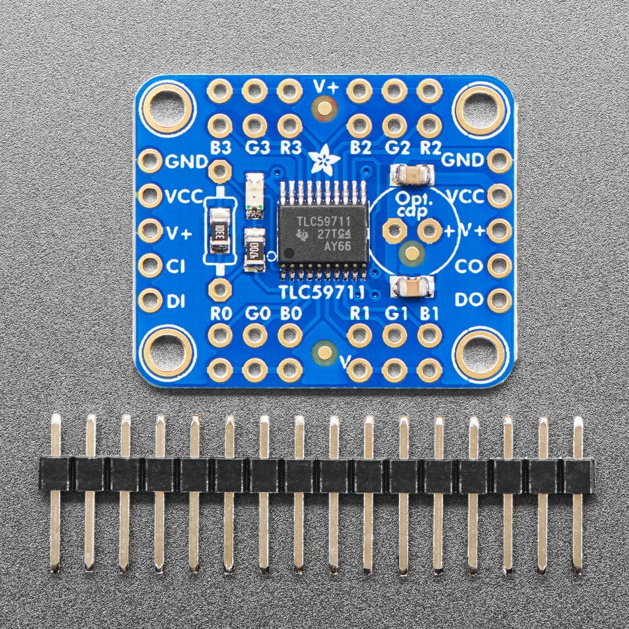 Adafruit 12-Channel 16-bit PWM LED Driver - SPI Interface (TLC59711) - The Pi Hut