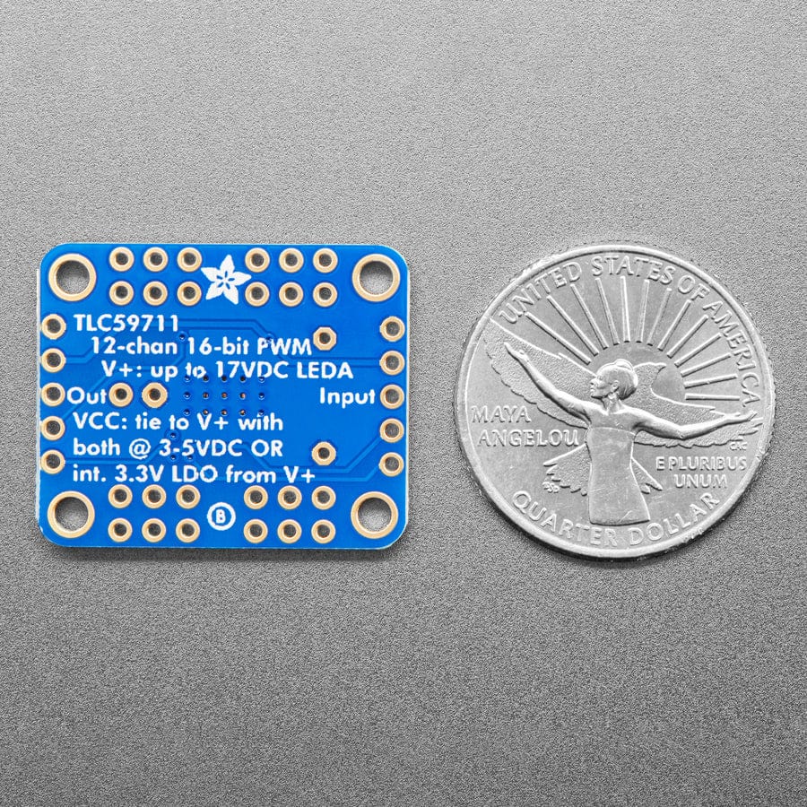 Adafruit 12-Channel 16-bit PWM LED Driver - SPI Interface (TLC59711) - The Pi Hut