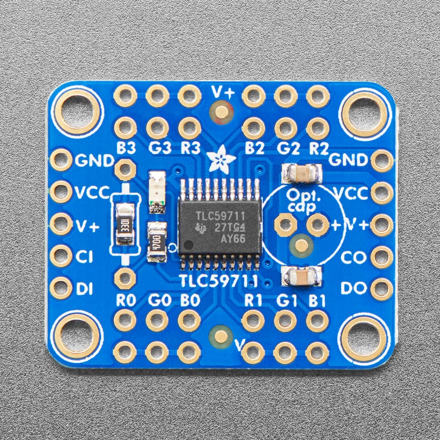 Adafruit 12-Channel 16-bit PWM LED Driver - SPI Interface (TLC59711) - The Pi Hut