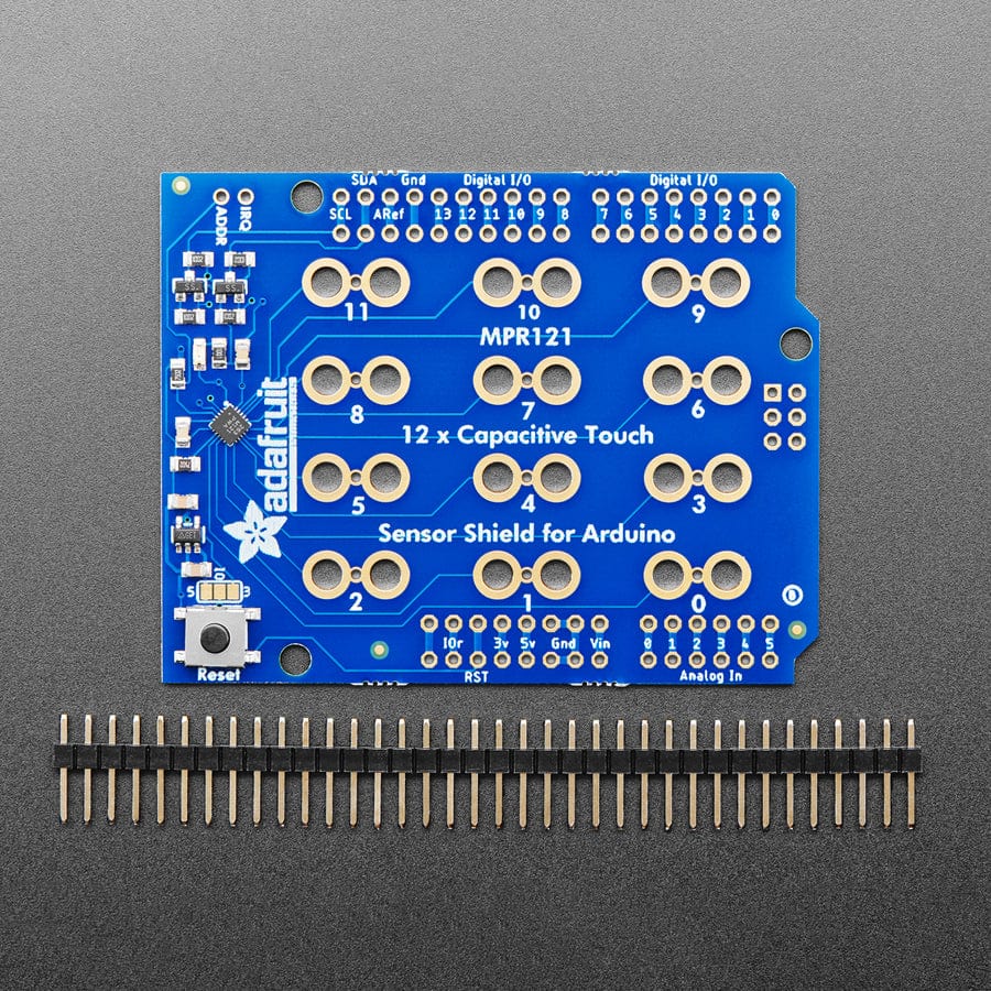 Adafruit 12 x Capacitive Touch Shield for Arduino - MPR121 - The Pi Hut