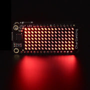 Adafruit 15x7 CharliePlex LED Matrix Display FeatherWing - Red by Adafruit - The Pi Hut